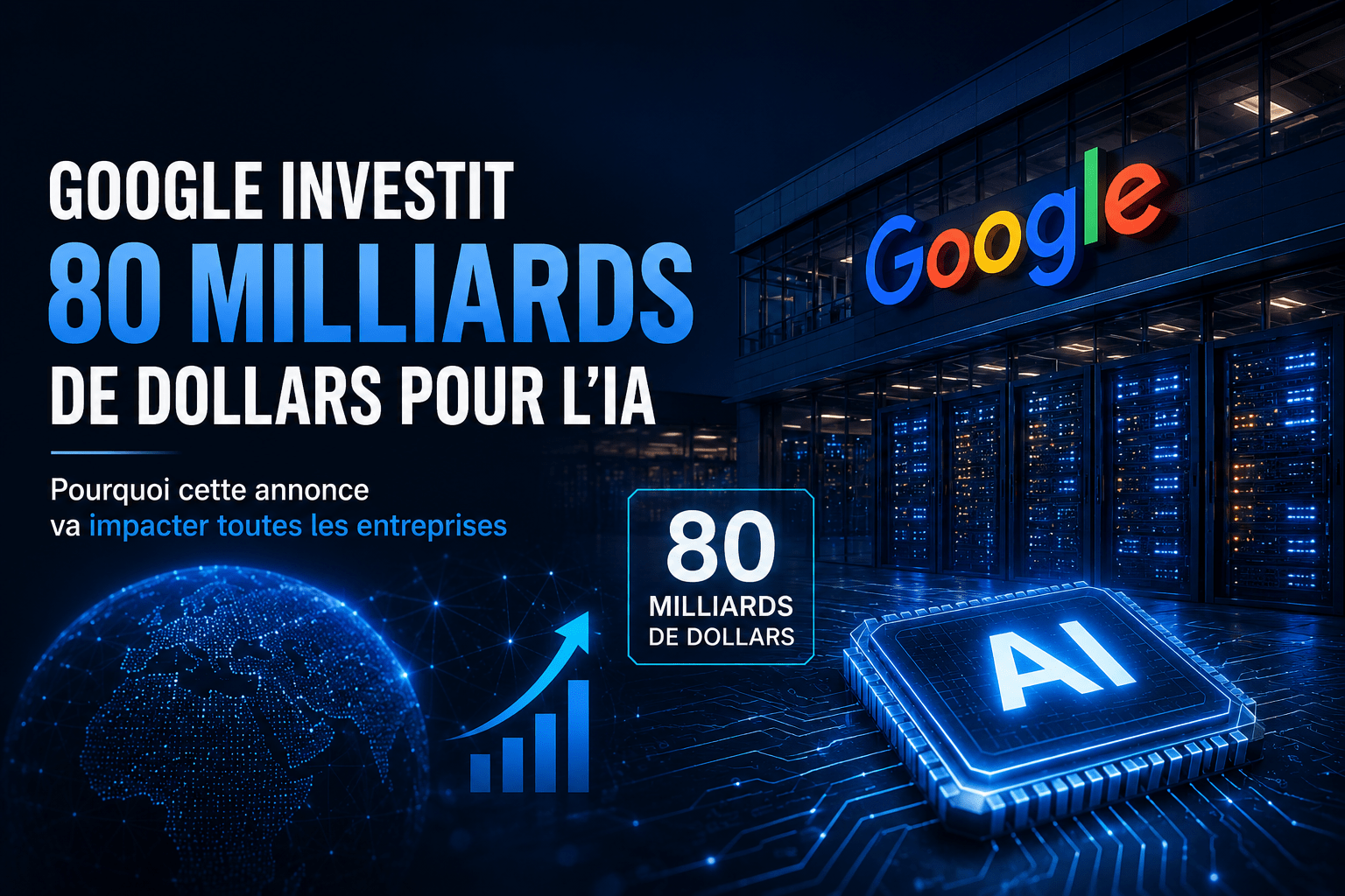 Google mobilise 80 milliards de dollars pour l’IA