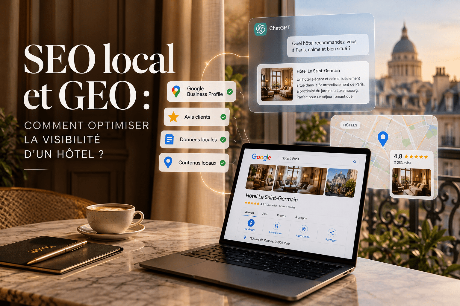 SEO local et GEO : comment optimiser la visibilité d’un hôtel ?